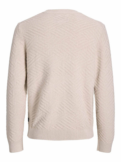 Jack&jones Ancie, maglia da uomo panna