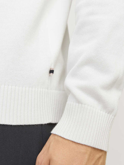 MAGLIA BASIC JACK&JONES DA UOMO PANNA