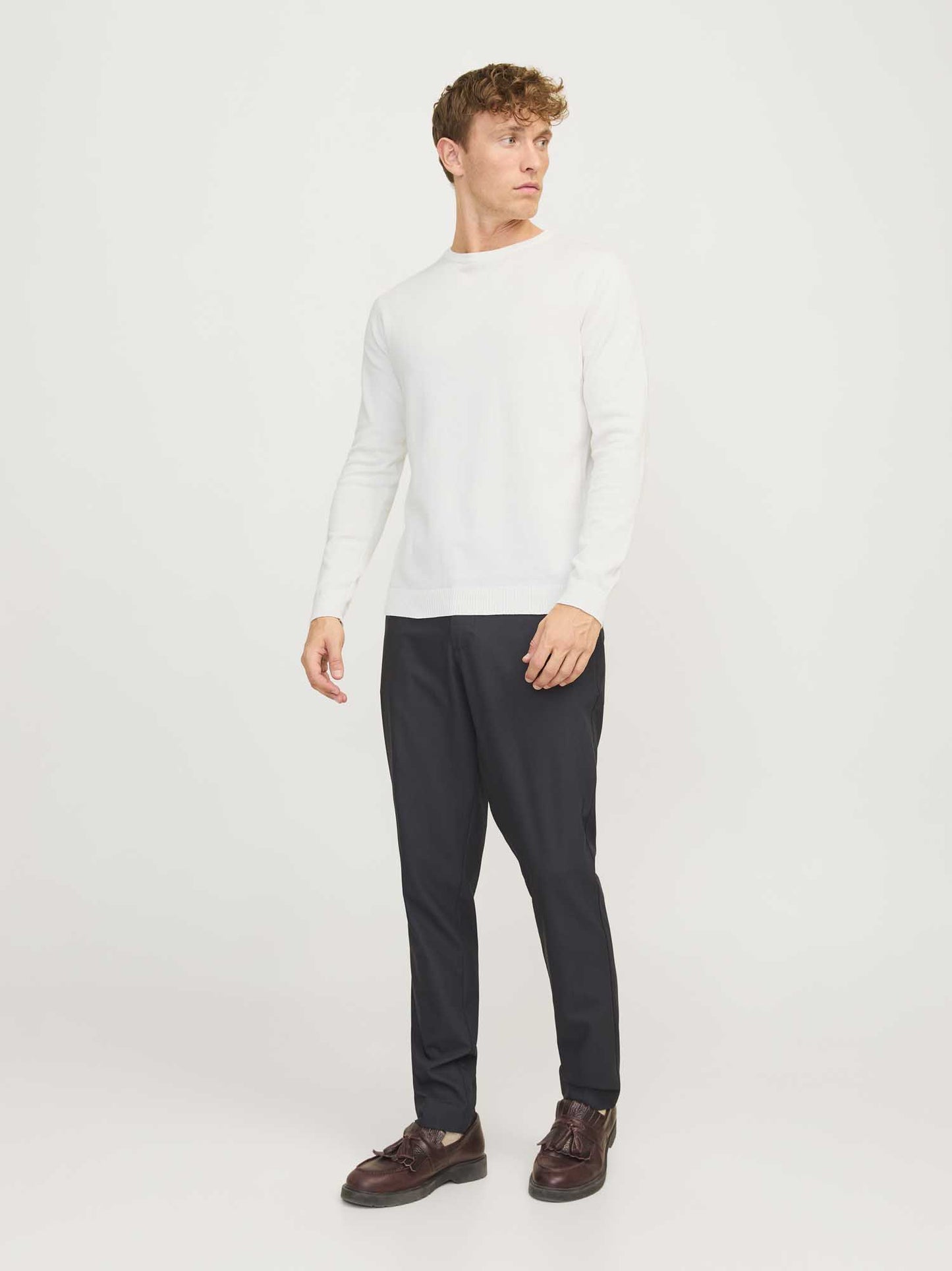 MAGLIA BASIC JACK&JONES DA UOMO PANNA