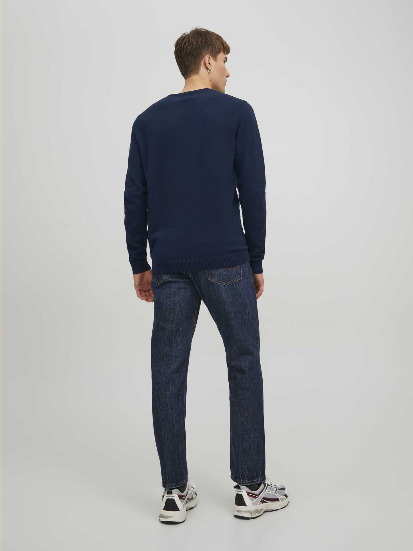 MAGLIA BASIC JACK&JONES DA UOMO BLU