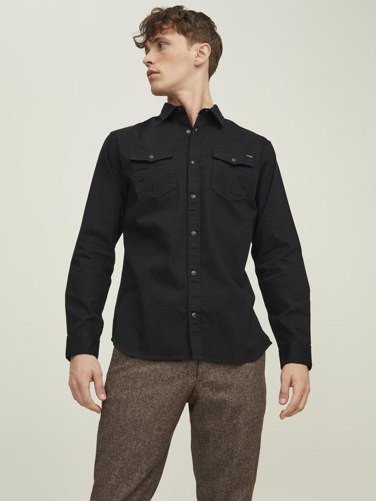 Jack&jones n. sherid camicia da uomo denim black