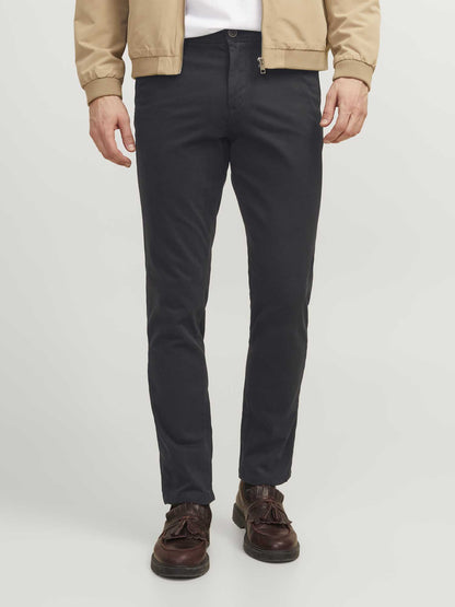 PANTALONE CHINO MARCO JACK&JONES DA RAGAZZO NERO