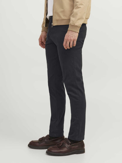 PANTALONE CHINO MARCO JACK&JONES DA RAGAZZO NERO
