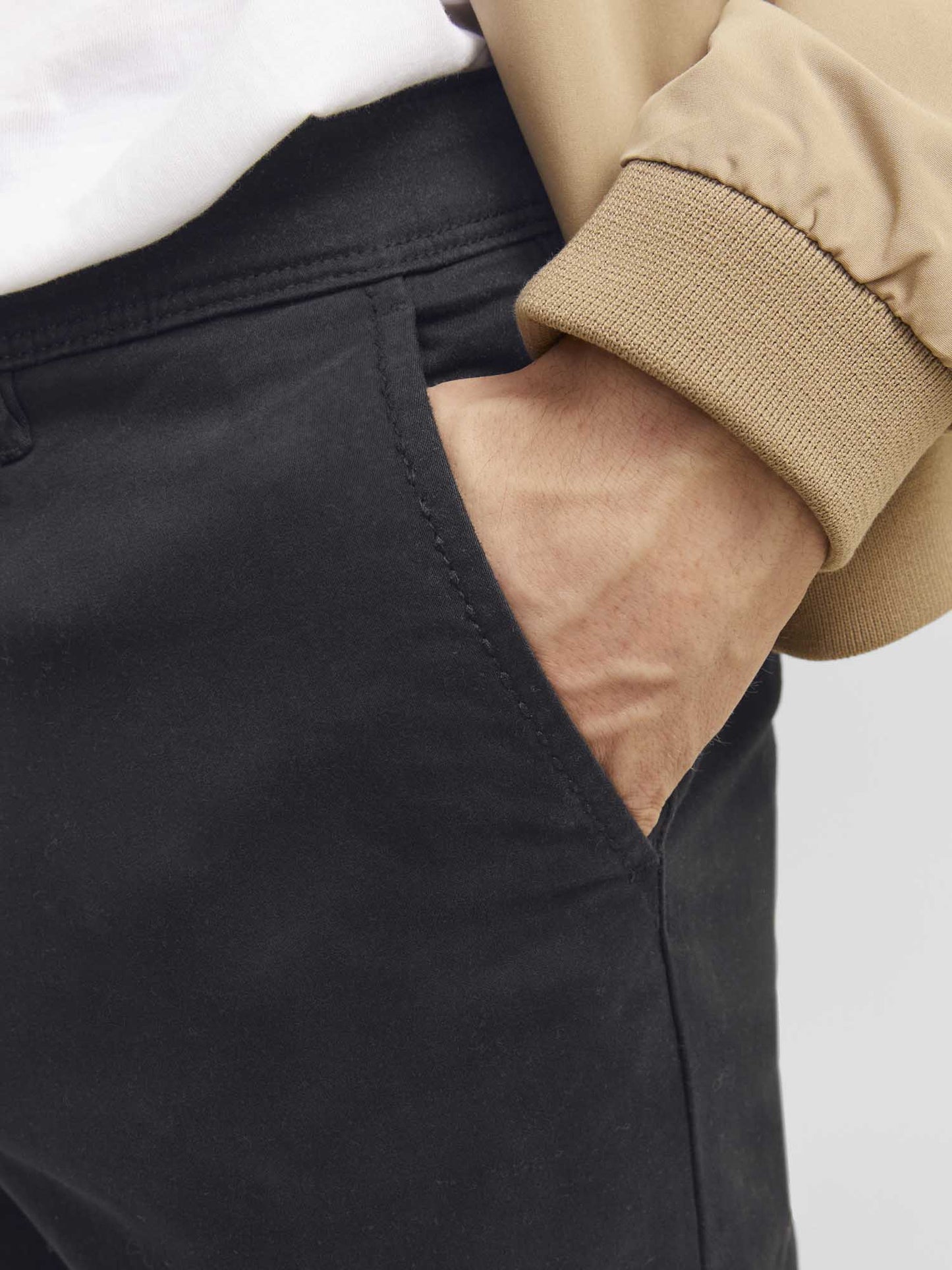 PANTALONE CHINO MARCO JACK&JONES DA RAGAZZO NERO