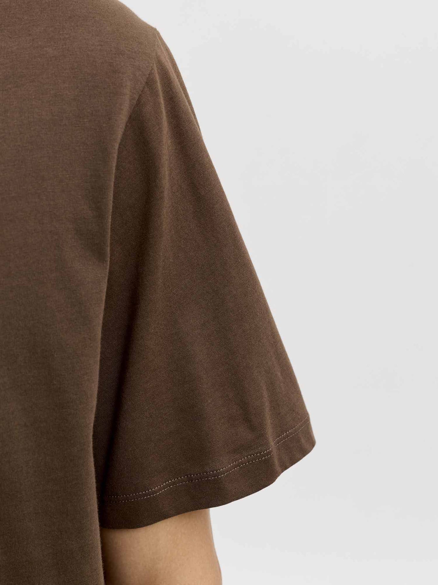 Jack&Jones Organic, t-shirt da uomo marrone