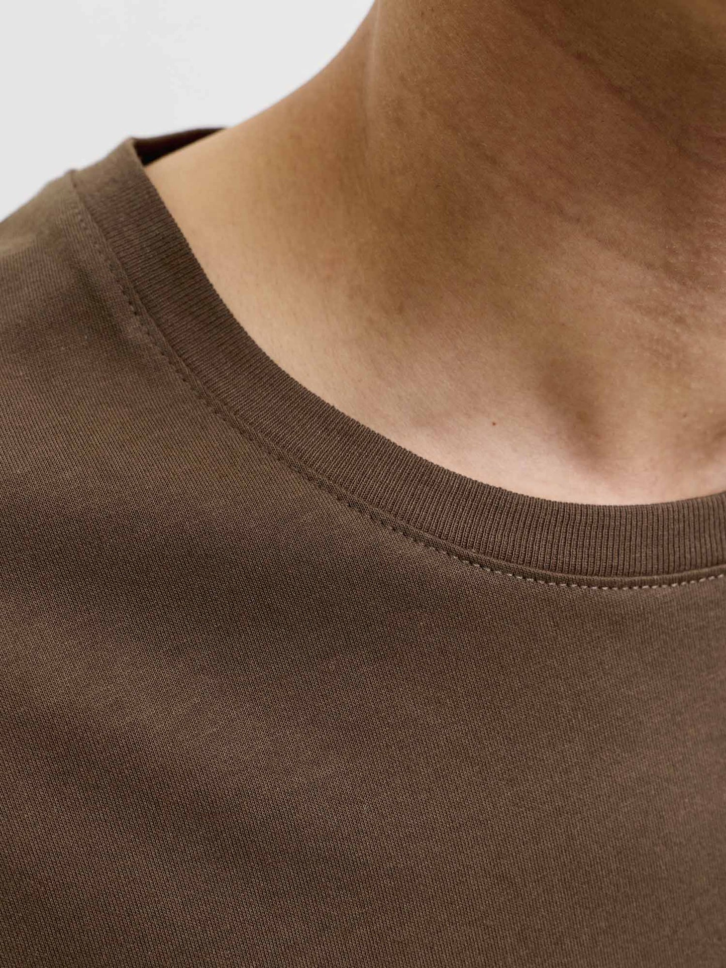 Jack&Jones Organic, t-shirt da uomo marrone