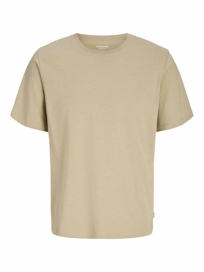 Jack&Jones Organic, t-shirt maniche corte da uomo beige