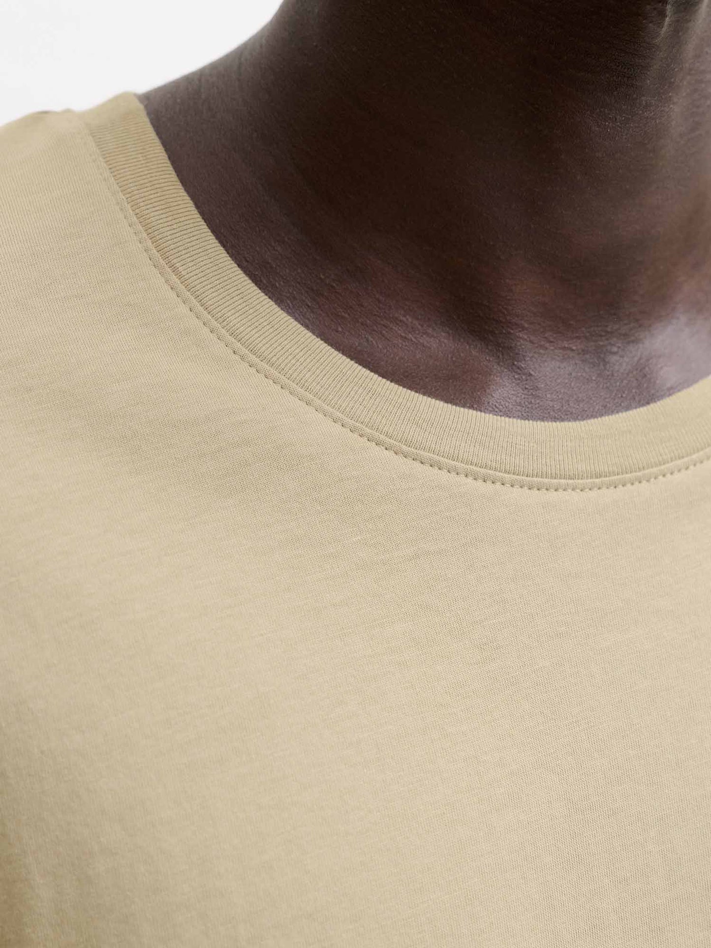 Jack&Jones Organic, t-shirt maniche corte da uomo beige