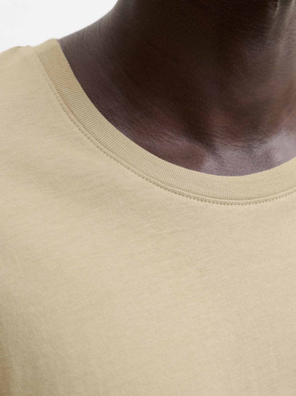 Jack&Jones Organic, t-shirt maniche corte da uomo beige