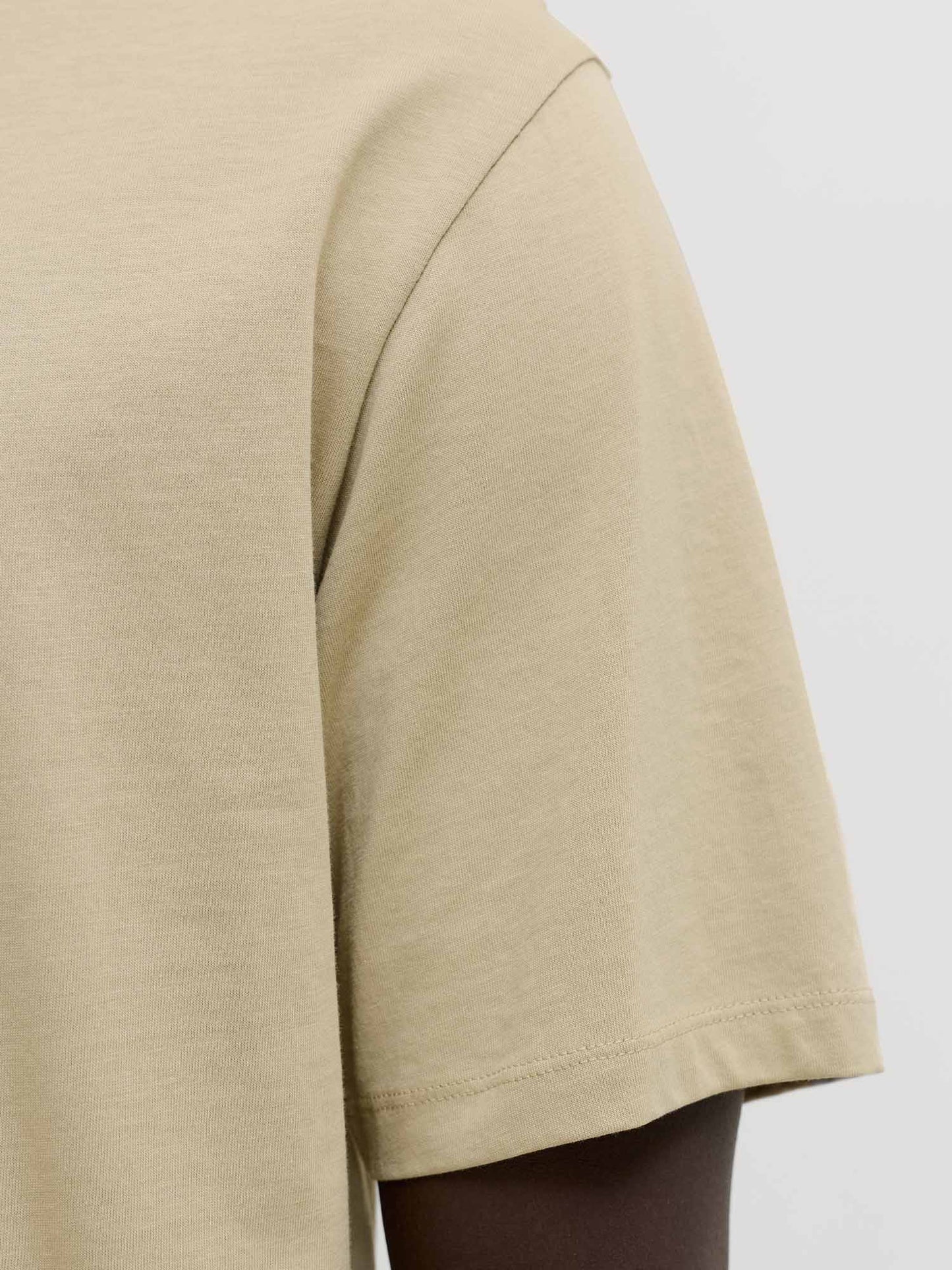 Jack&Jones Organic, t-shirt maniche corte da uomo beige
