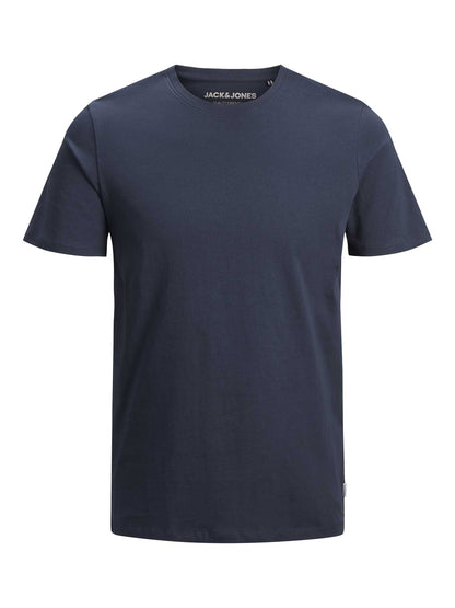 T-SHIRT BASIC GIROCOLLO JACK&JONES DA RAGAZZO BLU