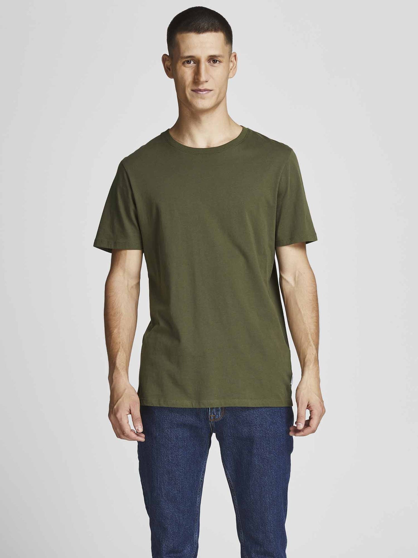 Jack&Jones JJEOrganic Basic Tee, t-shirt maniche corte da uomo verde