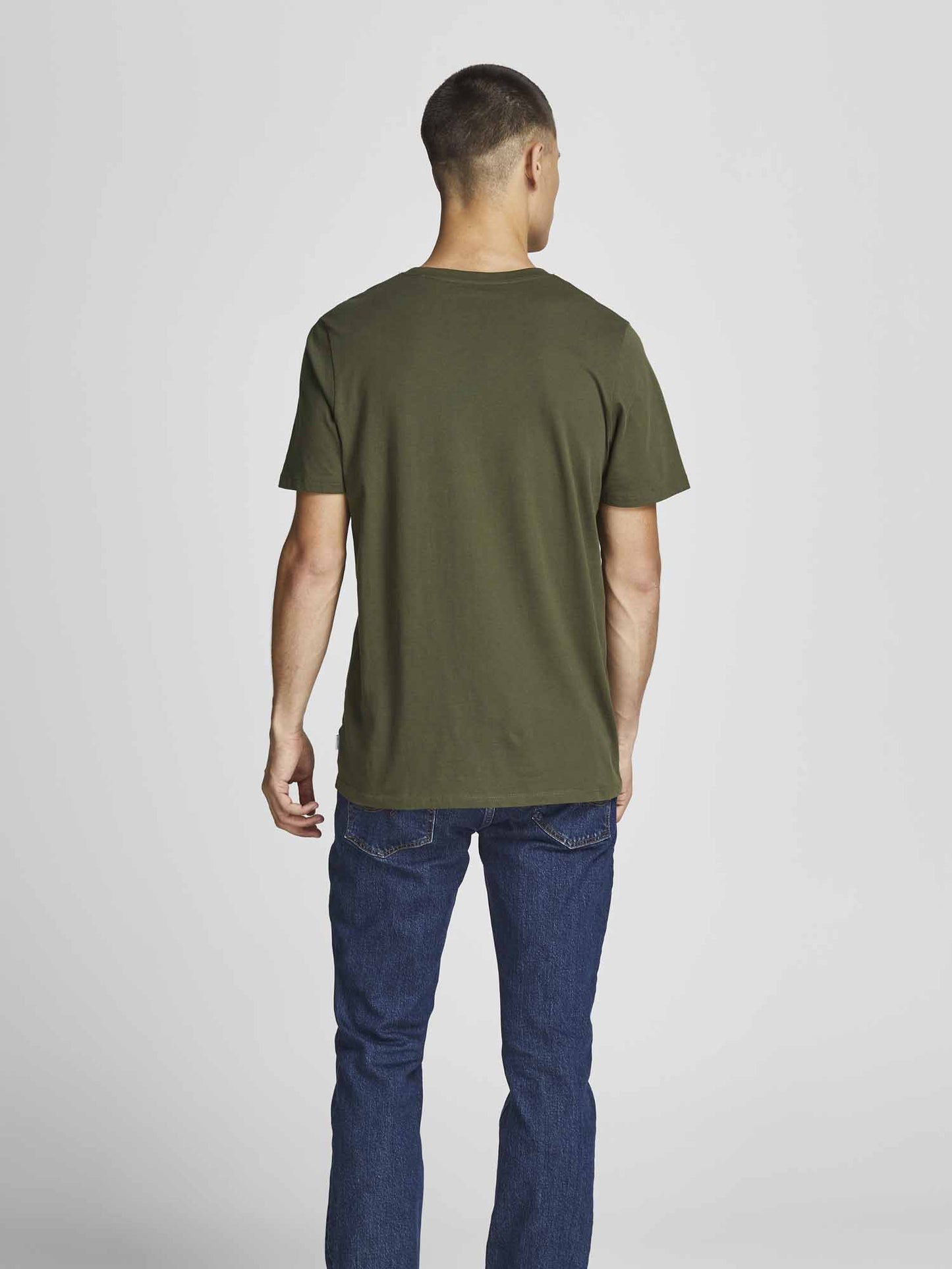 Jack&Jones JJEOrganic Basic Tee, t-shirt maniche corte da uomo verde