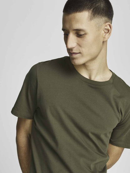 Jack&Jones JJEOrganic Basic Tee, t-shirt maniche corte da uomo verde