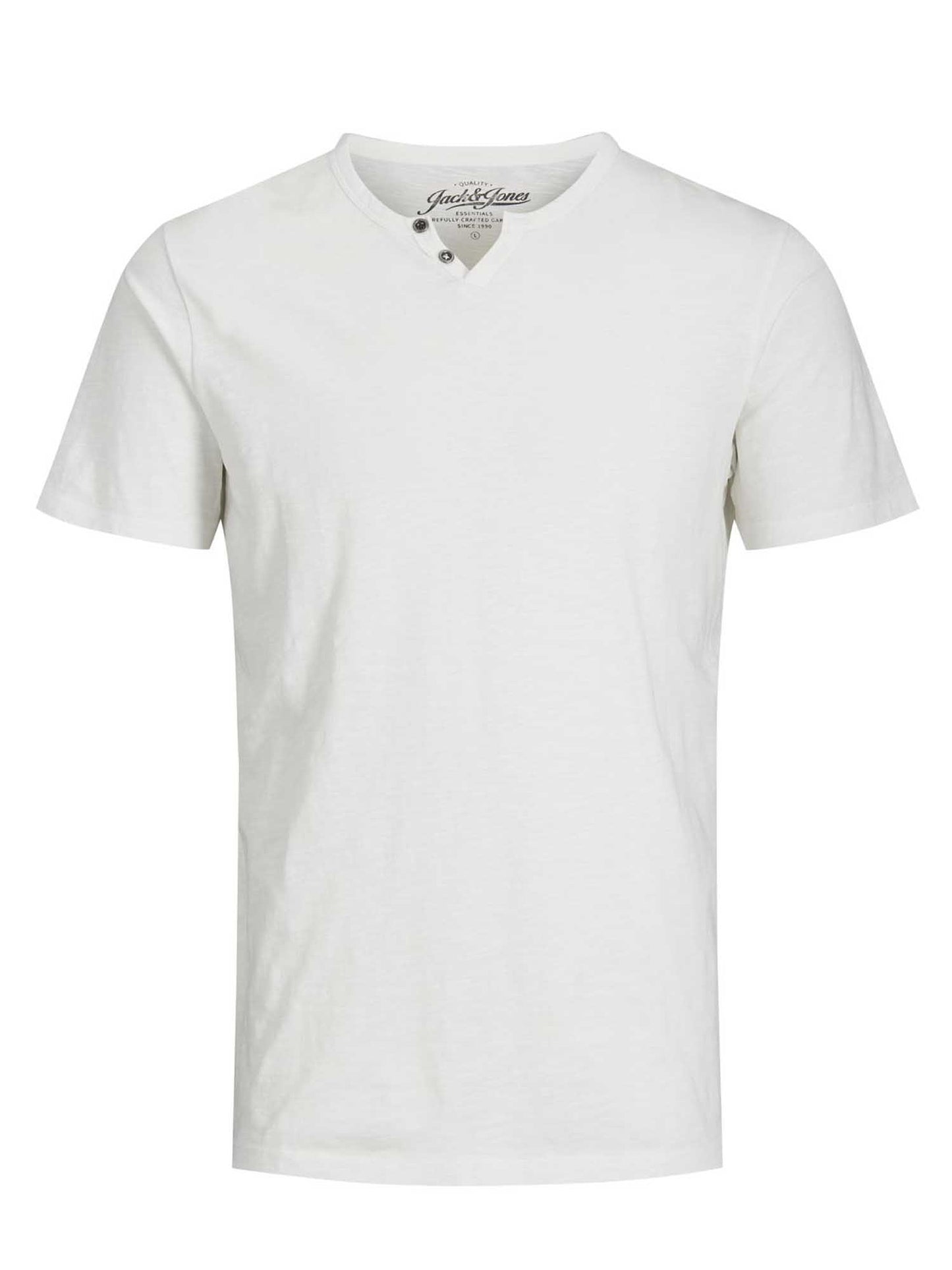 T-SHIRT MANICA CORTA JACK & JONES UOMO PANNA