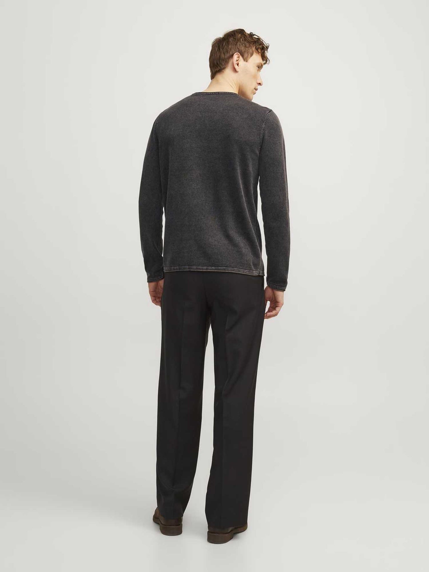 PULLOVER LEO JACK&JONES DA UOMO ANTRACITE