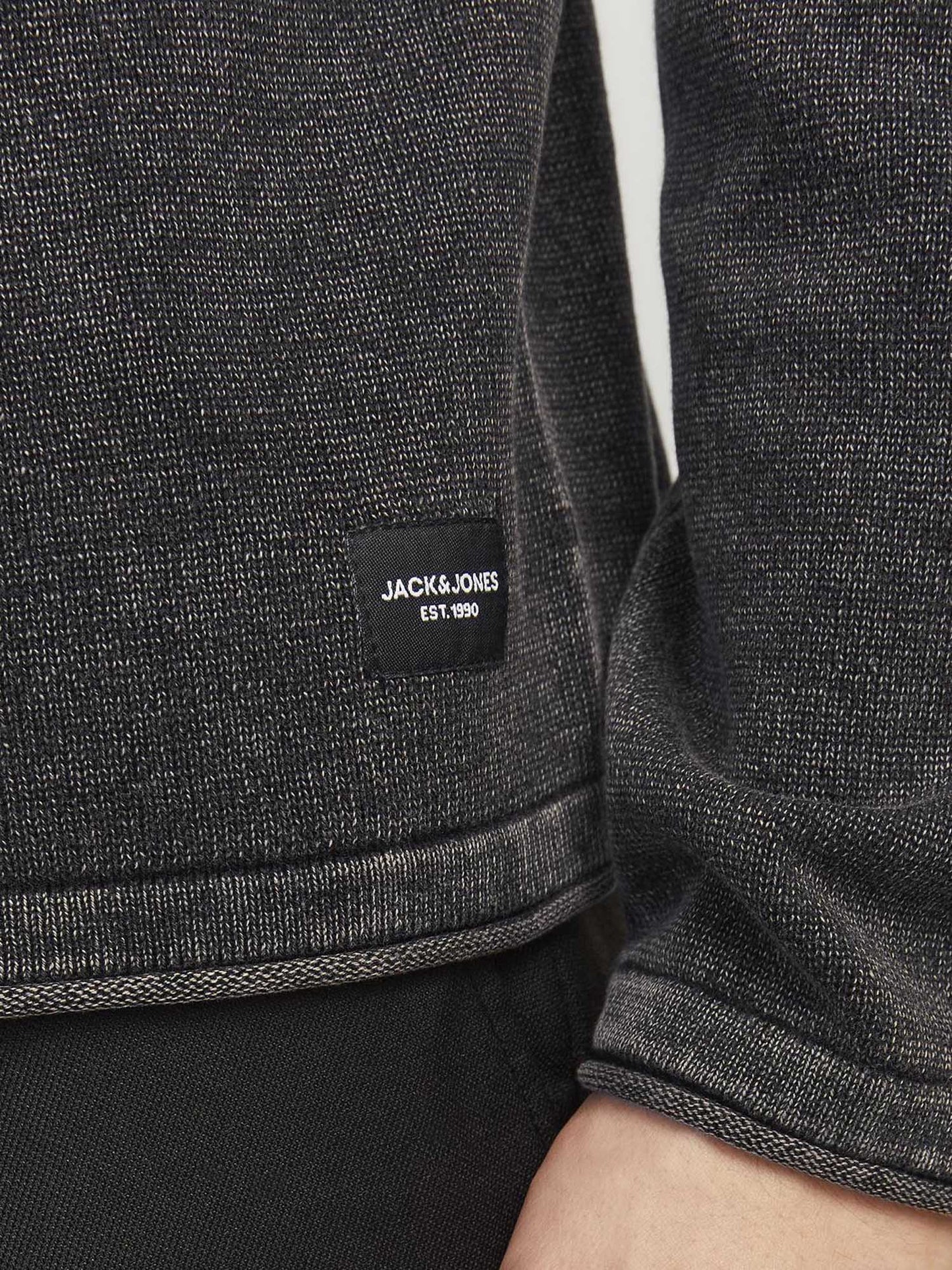 PULLOVER LEO JACK&JONES DA UOMO ANTRACITE