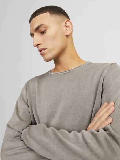 PULLOVER LEO JACK&JONES DA UOMO BEIGE