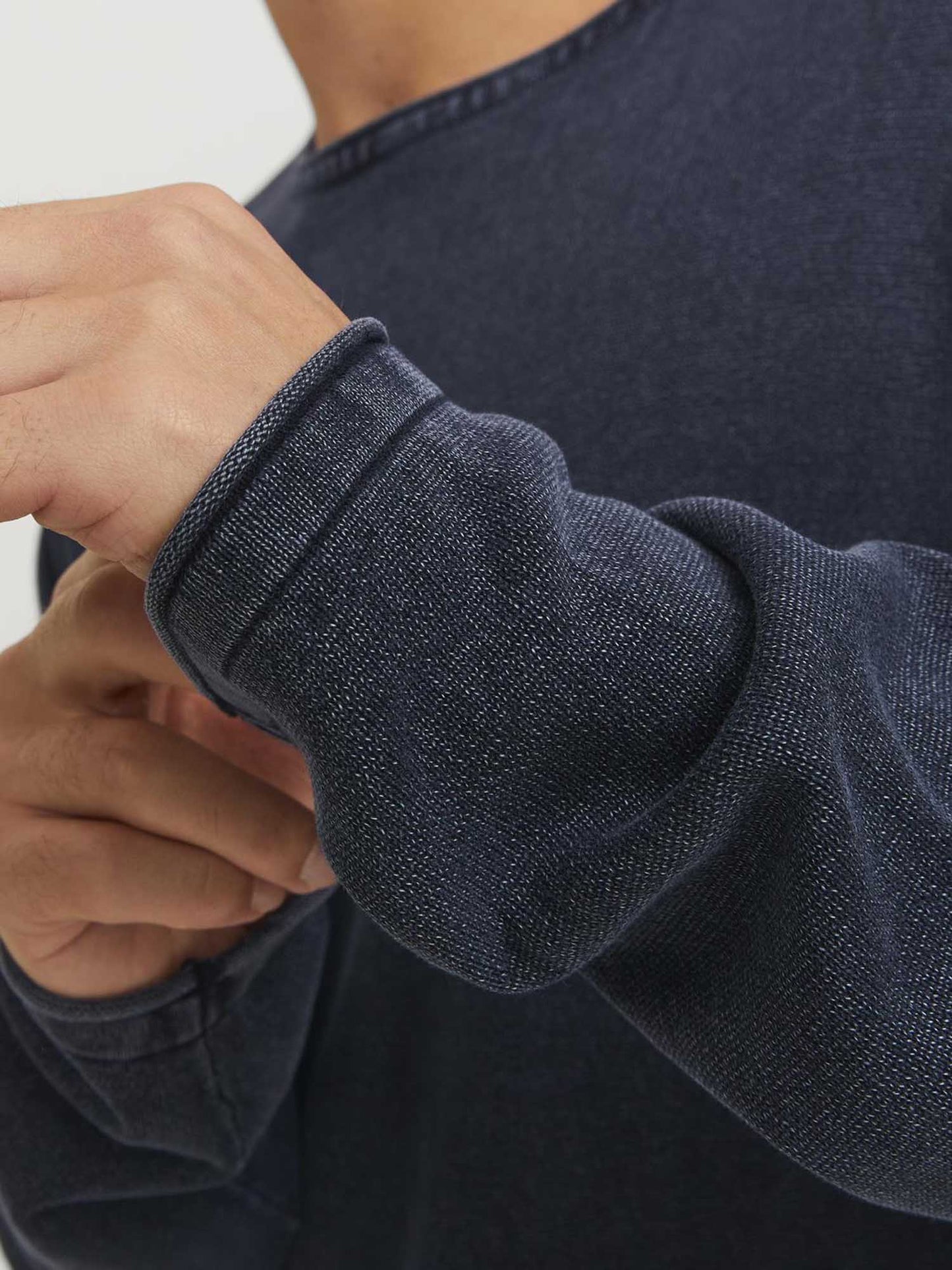 PULLOVER LEO JACK&JONES DA UOMO BLU