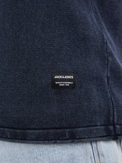 PULLOVER LEO JACK&JONES DA UOMO BLU