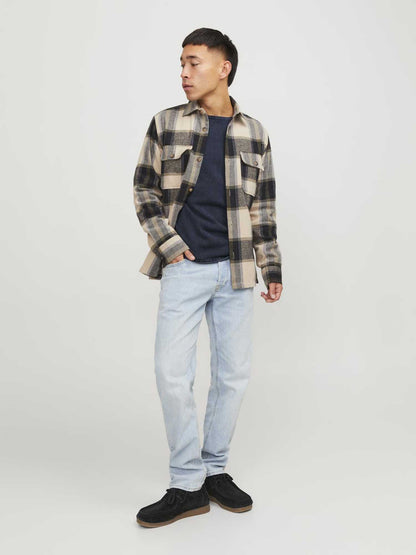 PULLOVER LEO JACK&JONES DA UOMO BLU