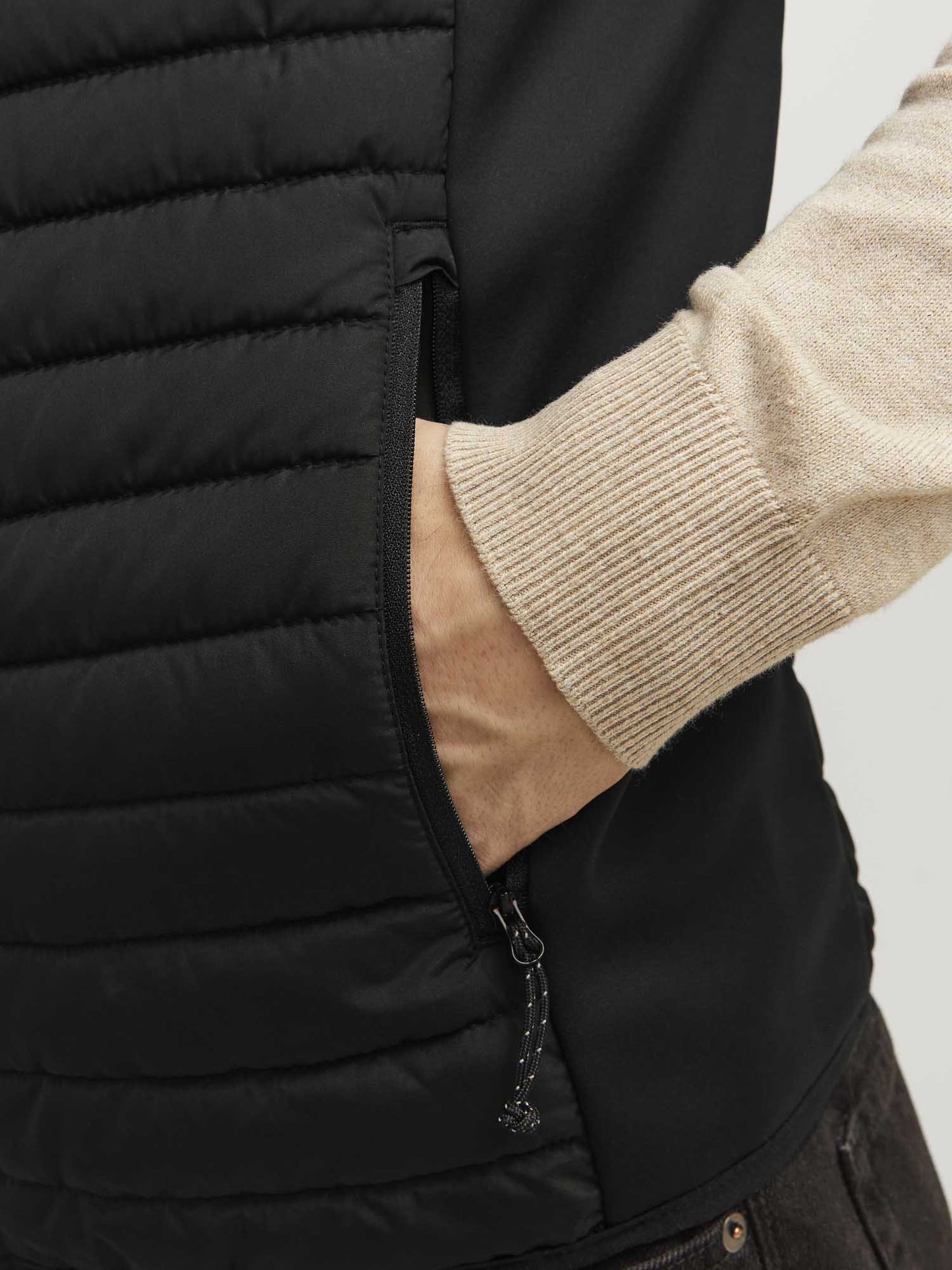 SMANICATO MULTI BODYWARMER JACK&JONES NOOS NERO