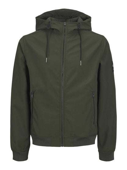 GIUBBINO SOFTSHELL JACK&JONES DA RAGAZZO VERDE
