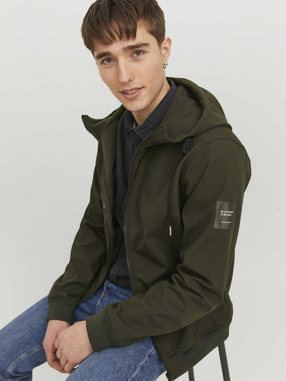 GIUBBINO SOFTSHELL JACK&JONES DA RAGAZZO VERDE