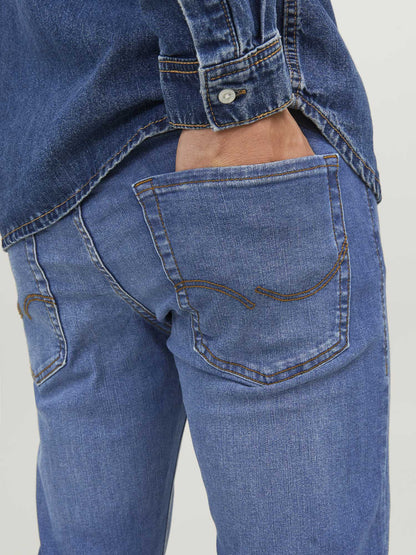 JEANS GLENN ORIGINAL JACK & JONES DA UOMO BLU DENIM