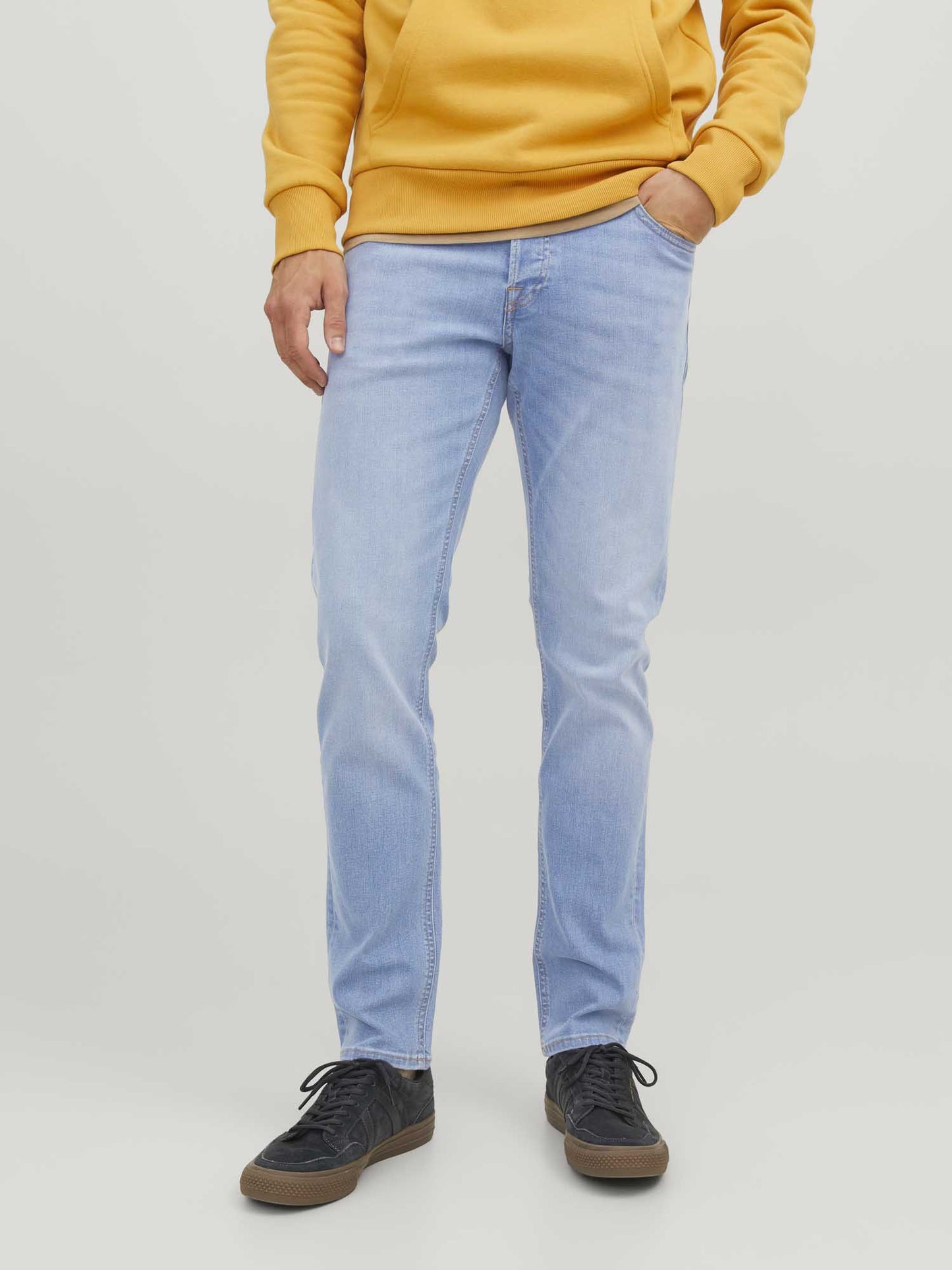 DENIM ORIGINAL  GLENN JACK & JONES UOMO JEANS CHIARO