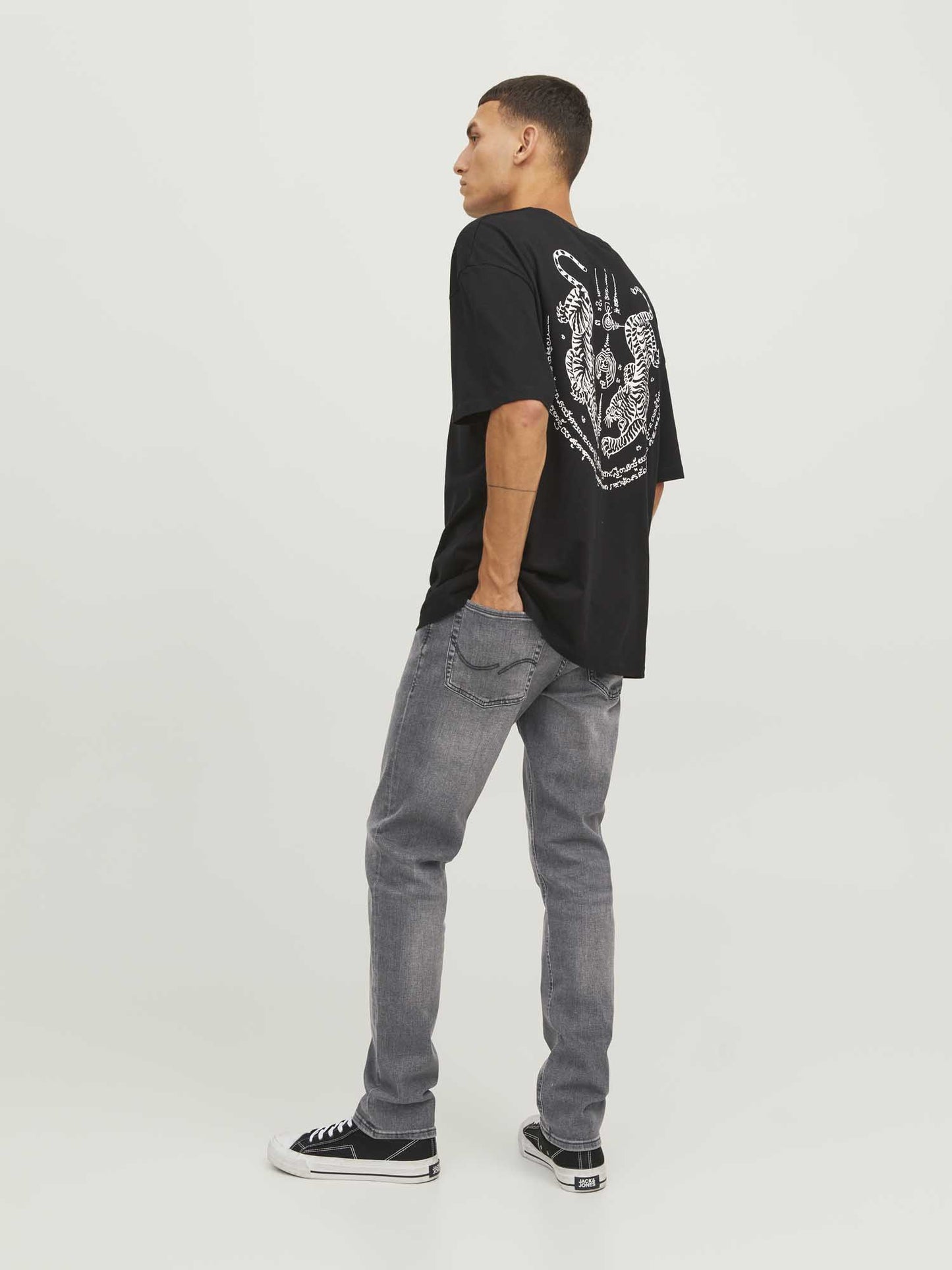 JEANS GLENN JACK&JONES DA UOMO DENIM BLACK