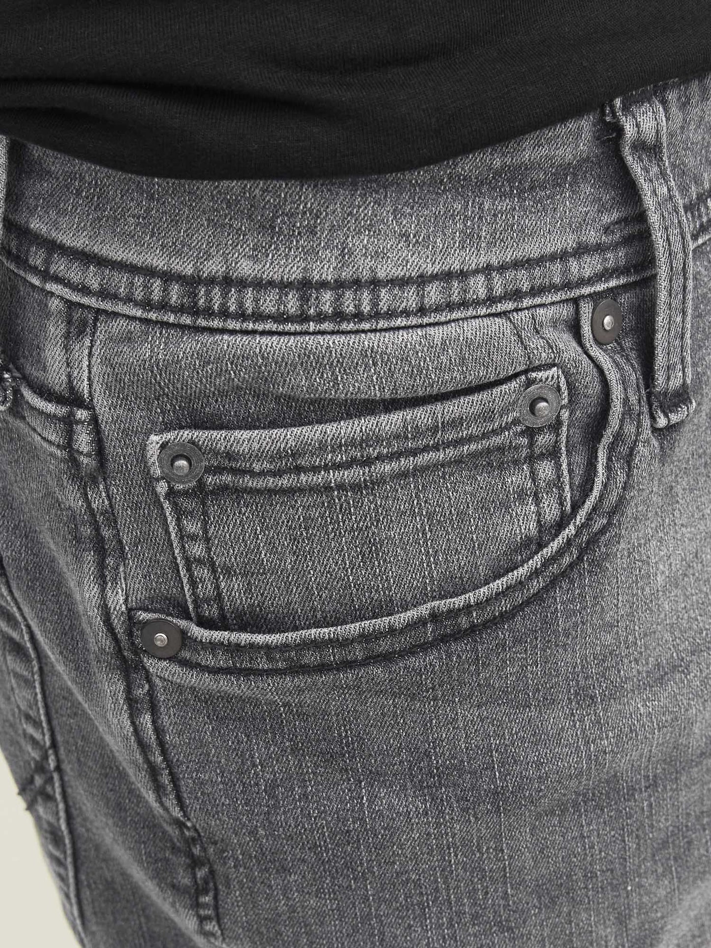 JEANS GLENN JACK&JONES DA UOMO DENIM BLACK