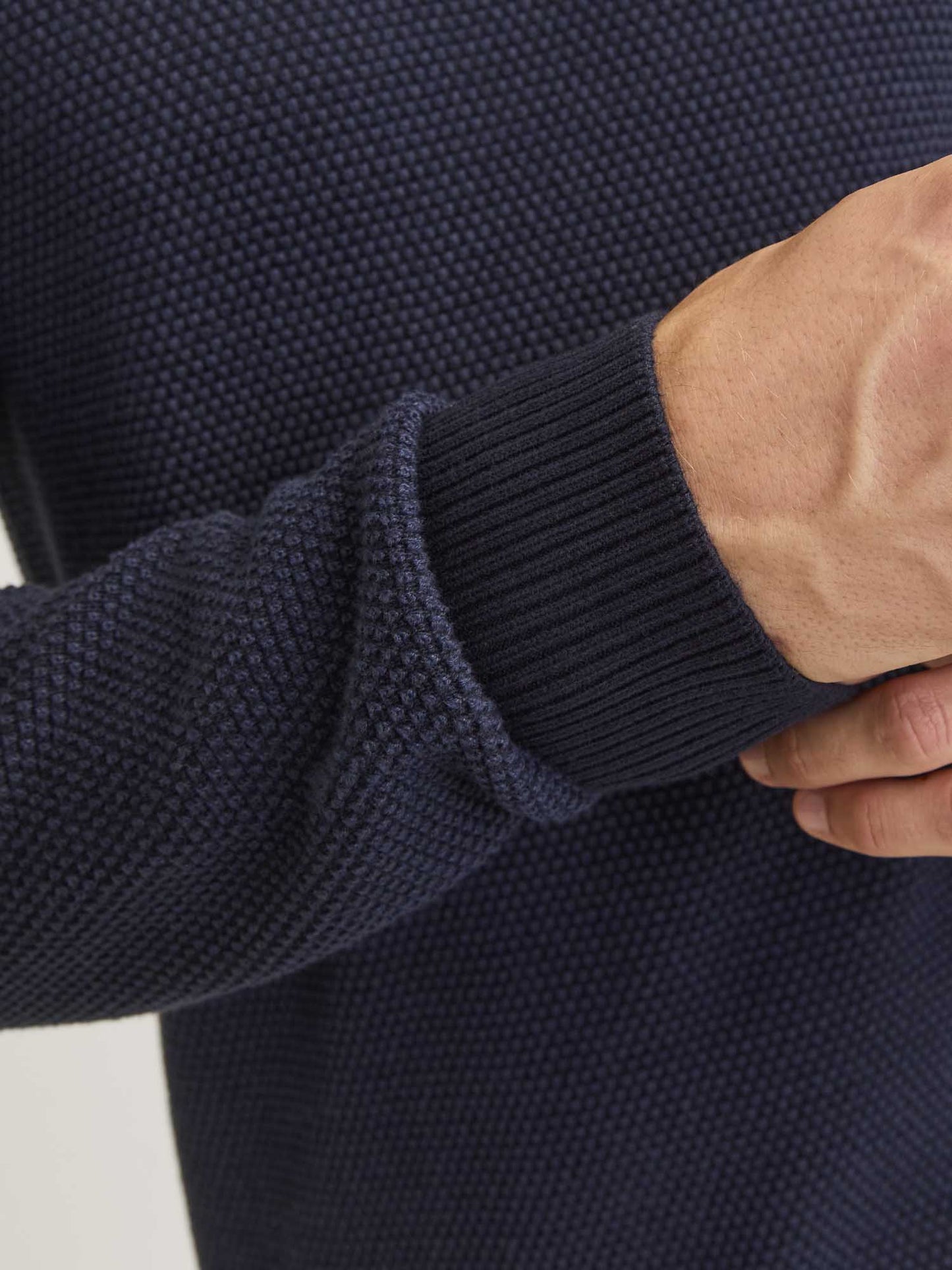 PULLOVER GLOBE JACK&JONES DA UOMO BLU