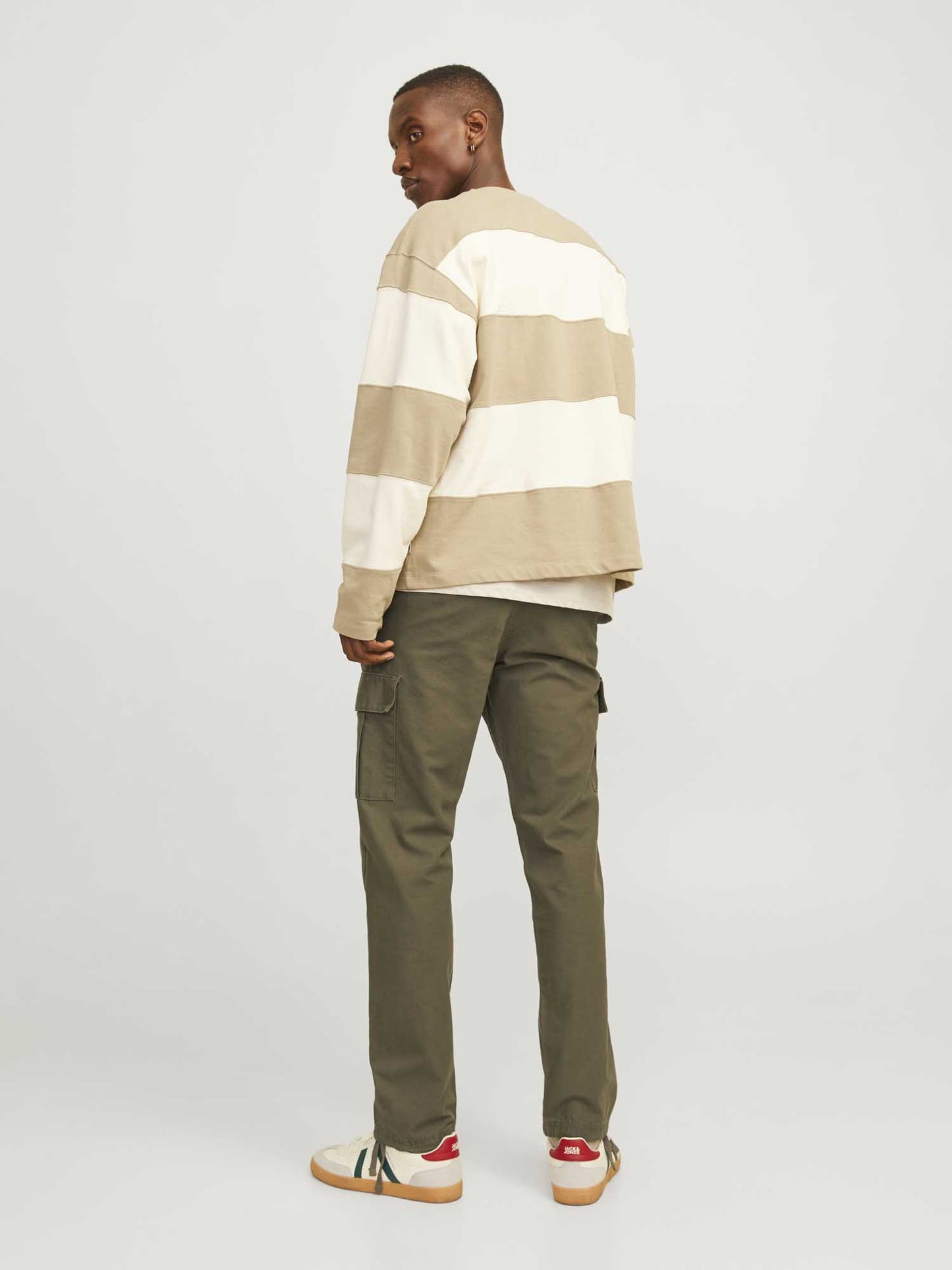 PANTALONE CARGO KANE JACK&JONES DA RAGAZZO VERDE OLIVA