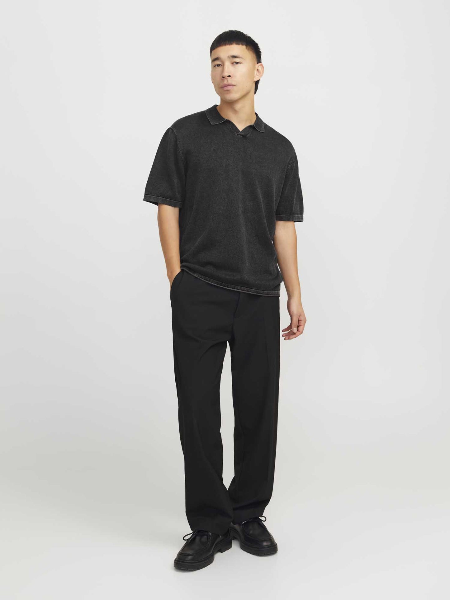 JACK&JONES LEO POLO - ANTRACITE