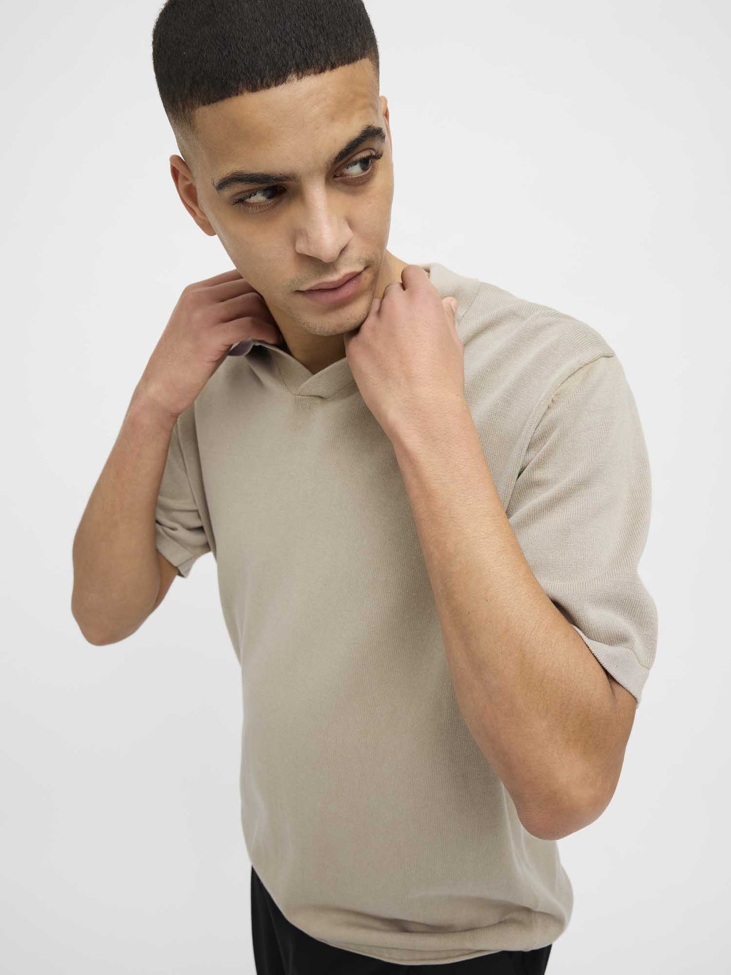 JACK&JONES LEO POLO - BEIGE