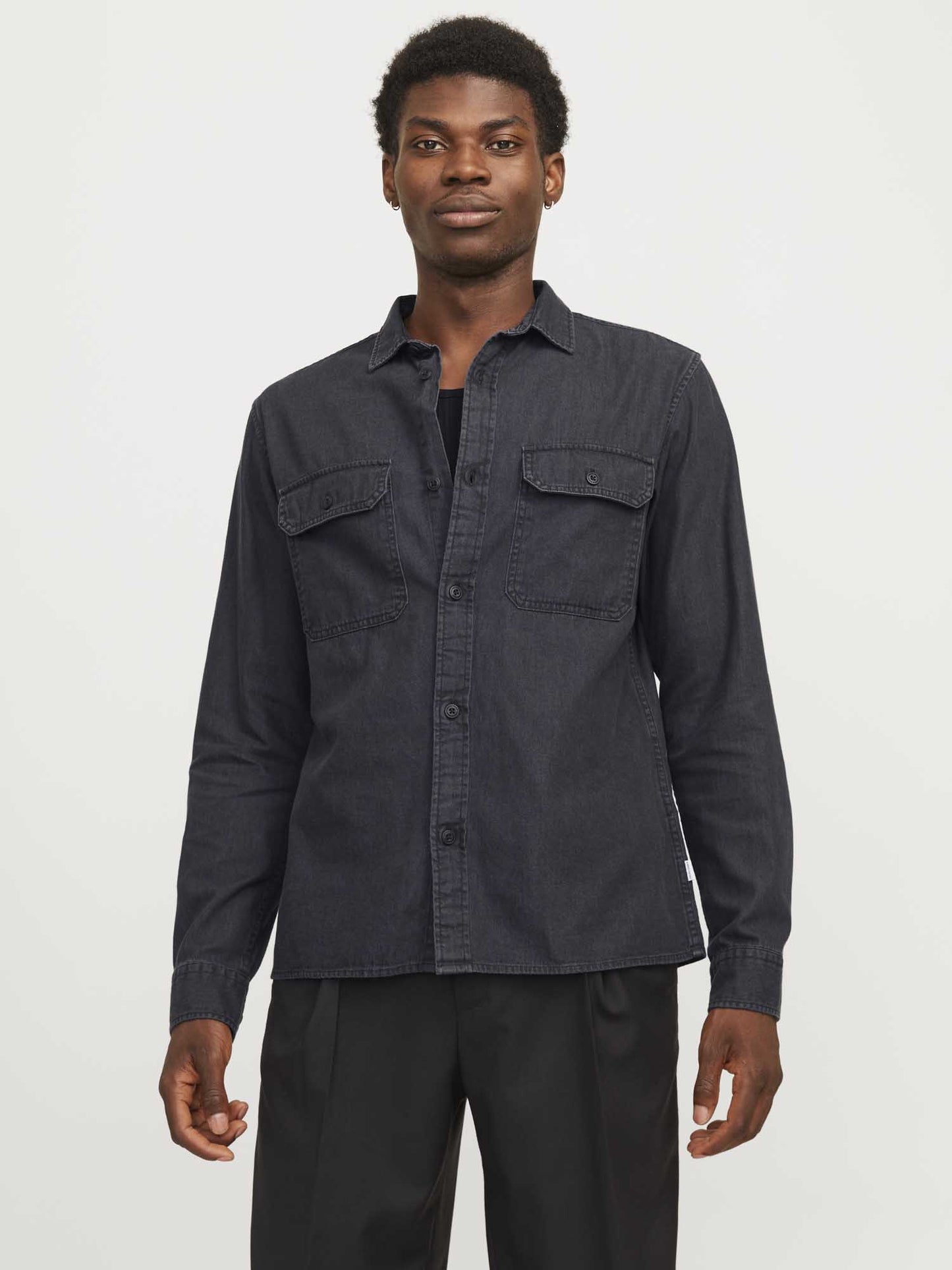 CAMICIA TRAVIS JACK&JONES DA UOMO NERO