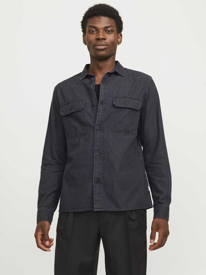 CAMICIA TRAVIS JACK&JONES DA UOMO NERO