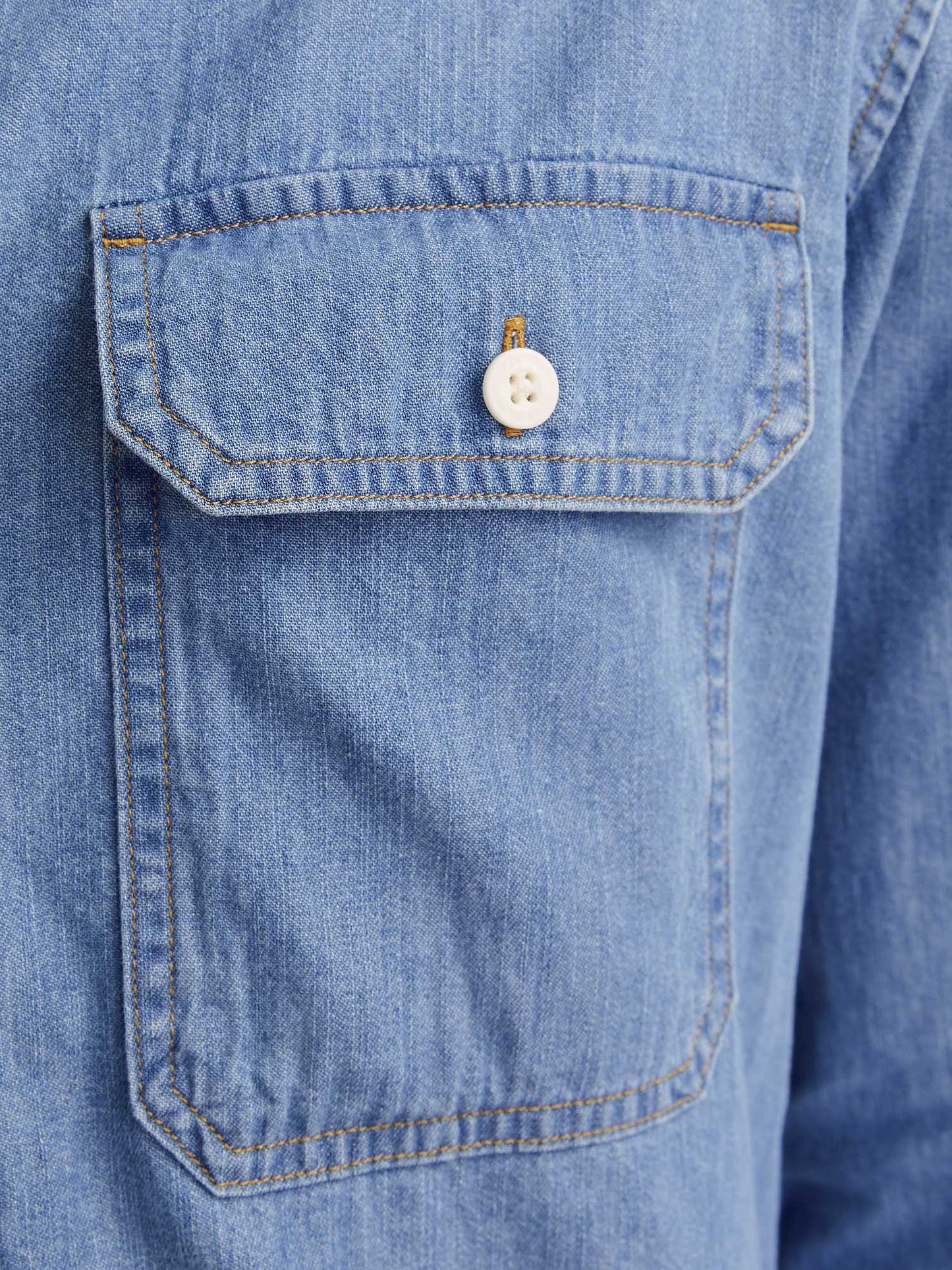 CAMICIA TRAVIS JACK&JONES DA UOMO JEANS CHIARO