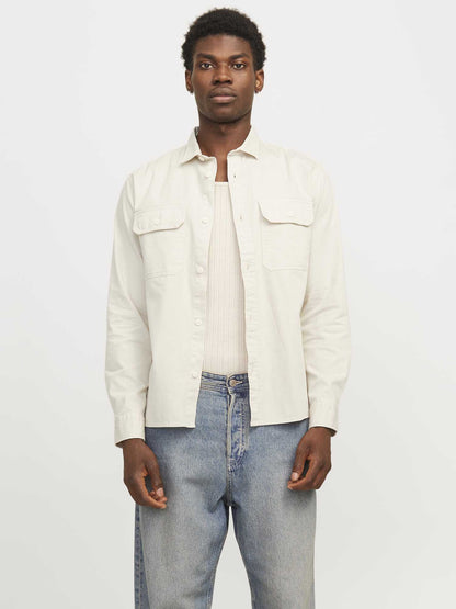 CAMICIA TRAVIS JACK&JONES DA UOMO PANNA