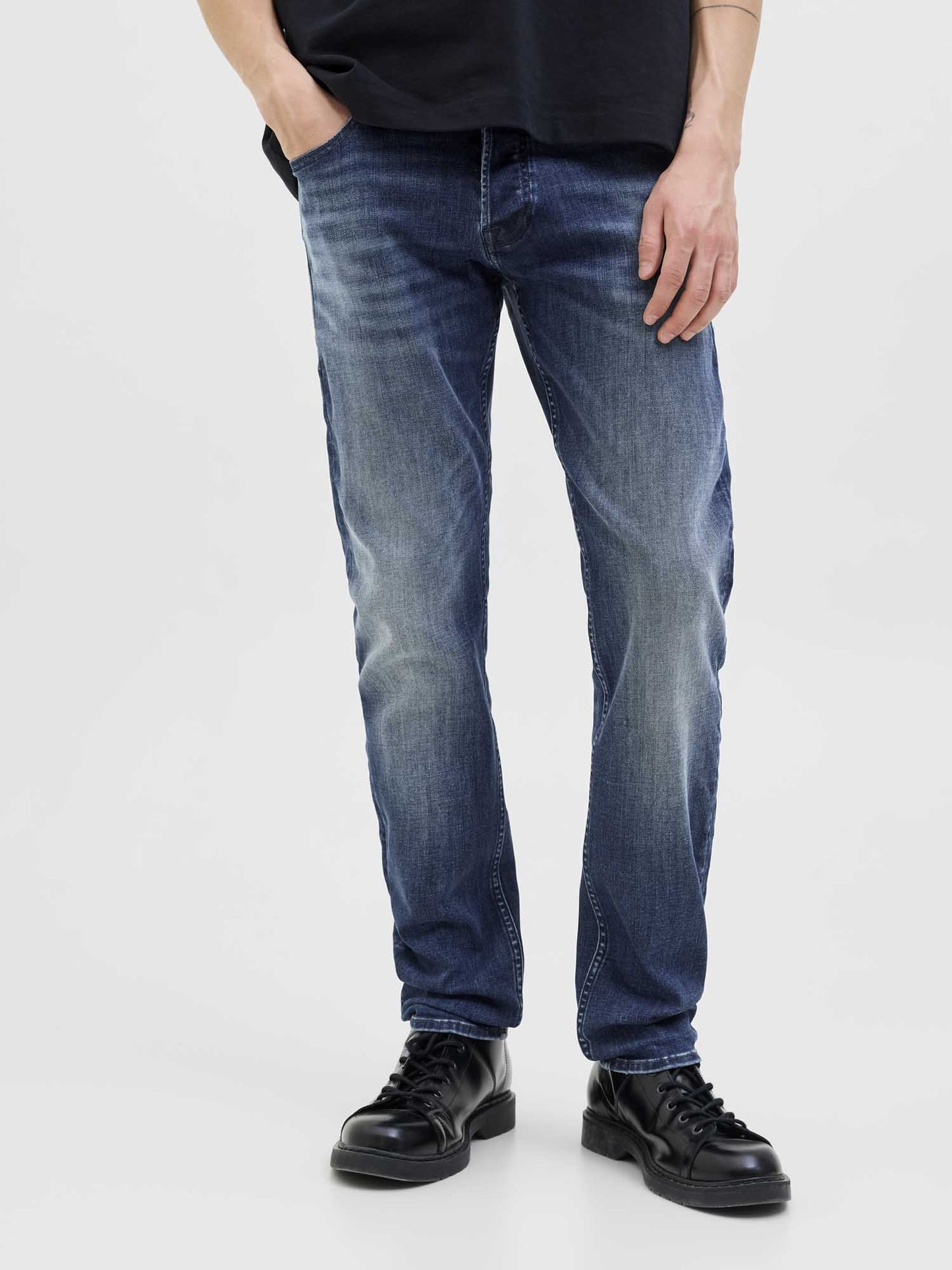 JEANS SLIM ORIGINAL JACK&JONES DA UOMO DENIM BLU SCURO