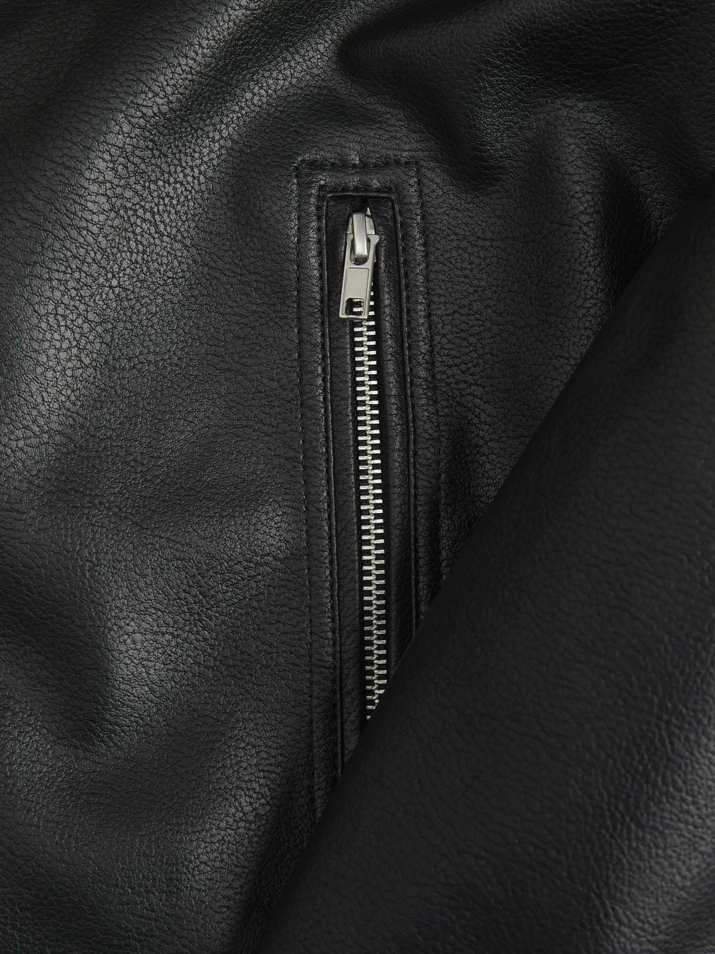 GIACCA IN ECOPELLE JACK&JONES DA RAGAZZO NERO