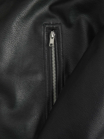 GIACCA IN ECOPELLE JACK&JONES DA RAGAZZO NERO