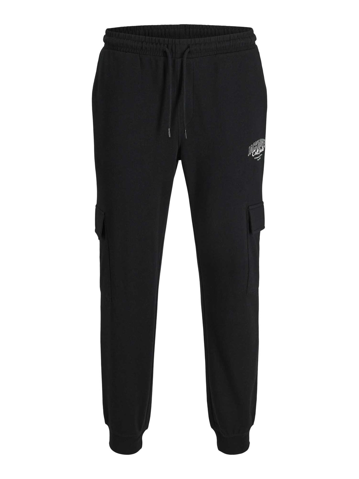 PANTALONE SPORTIVO CARGO JACK&JONES DA RAGAZZO NERO
