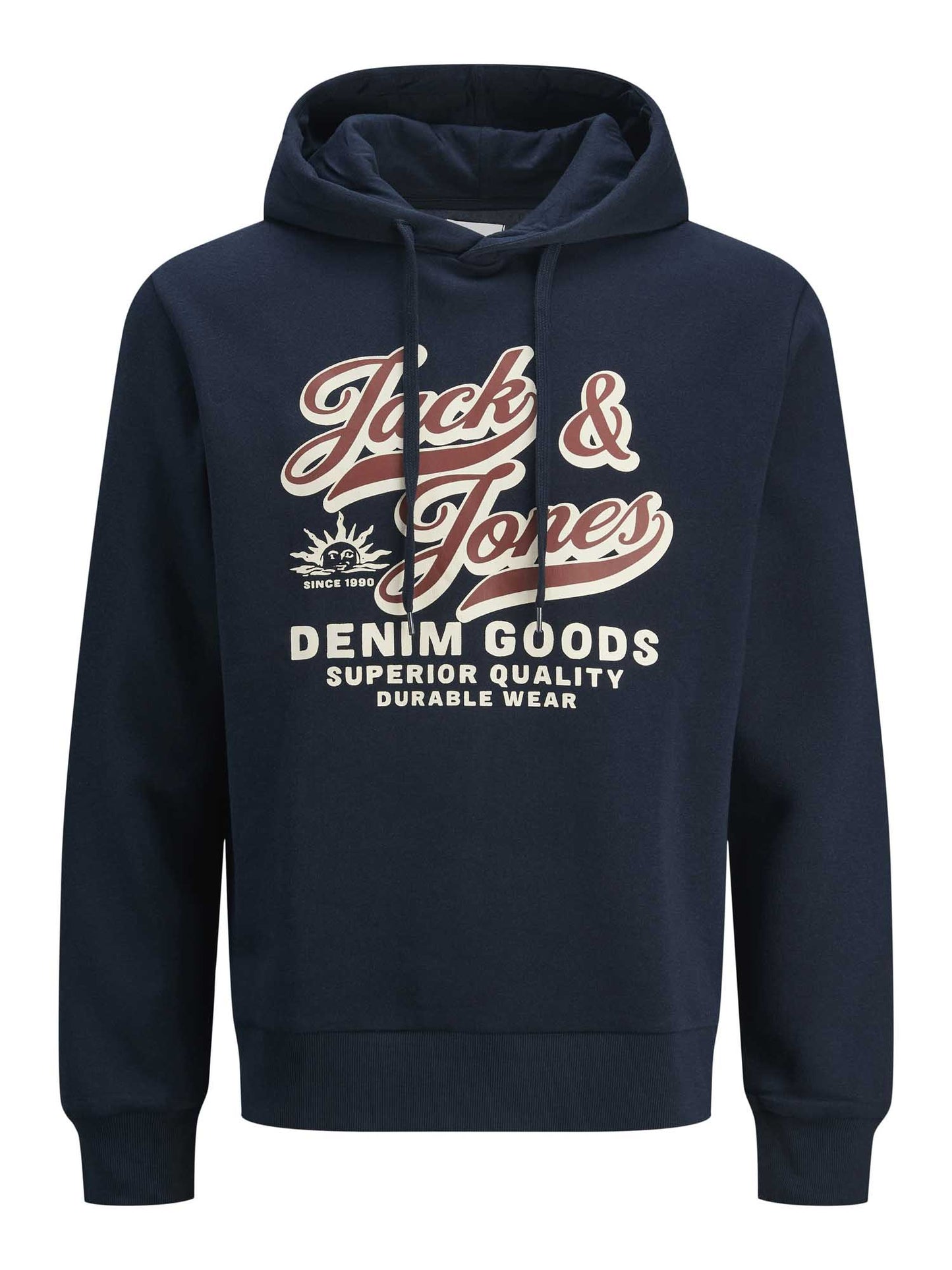 FELPA CON STAMPA LOGO JACK&JONES DA RAGAZZO BLU