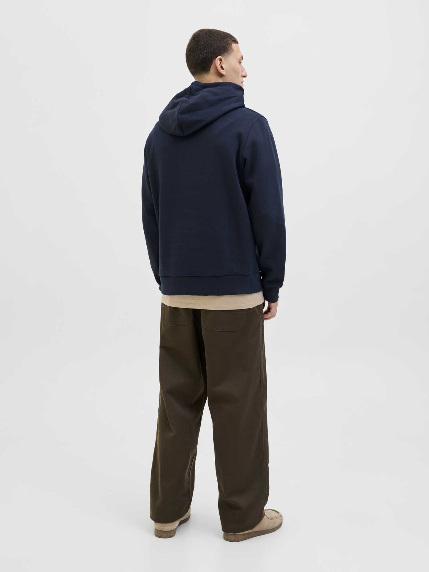 FELPA CON STAMPA LOGO JACK&JONES DA RAGAZZO BLU