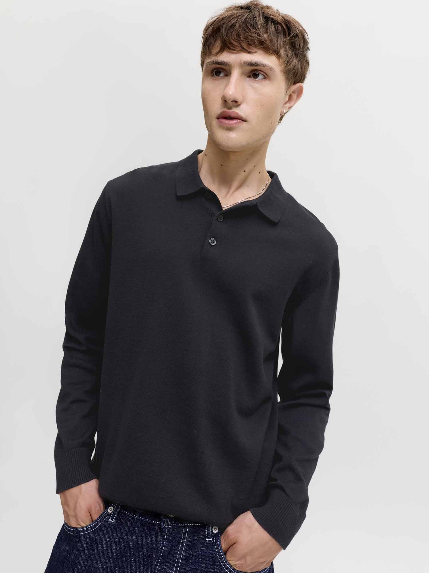 Jack&Jones Basic, maglia da uomo nera