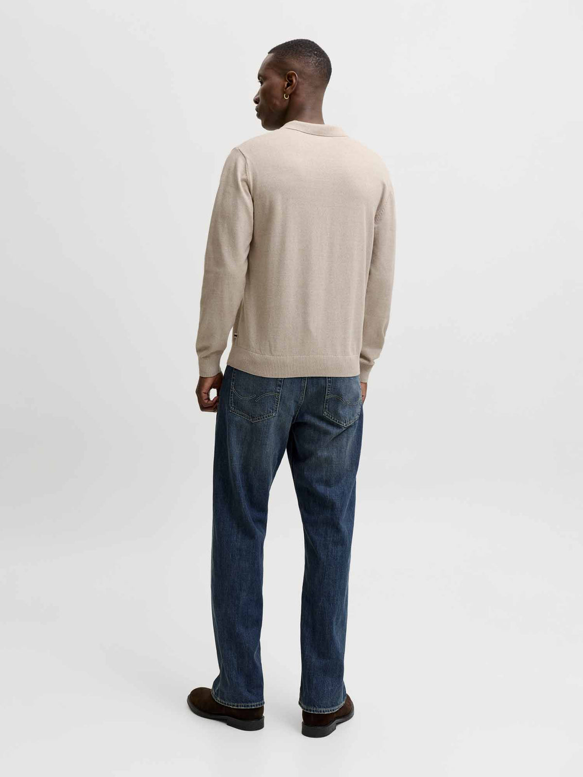 Jack&Jones Basic, maglia da uomo panna