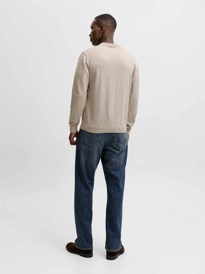 Jack&Jones Basic, maglia da uomo panna