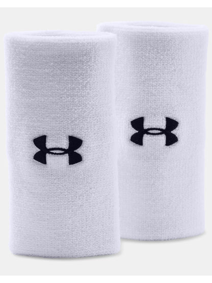 Under Armour Perform, fasce da polso sportive unisex adulte bianche